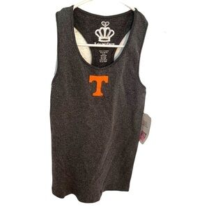 Miss Fanatic Racerback Tank Top Charcoal Gray Tennessee
